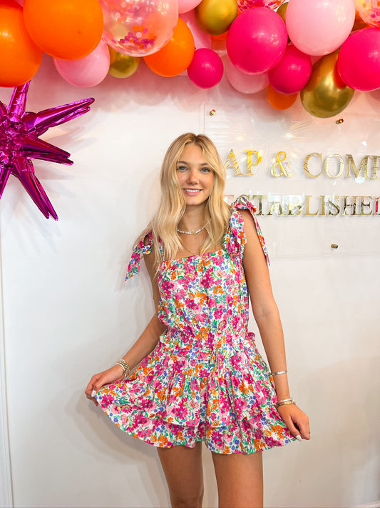 Dallas magenta dress