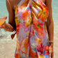 Twist Mini Dress Brushed Blooms