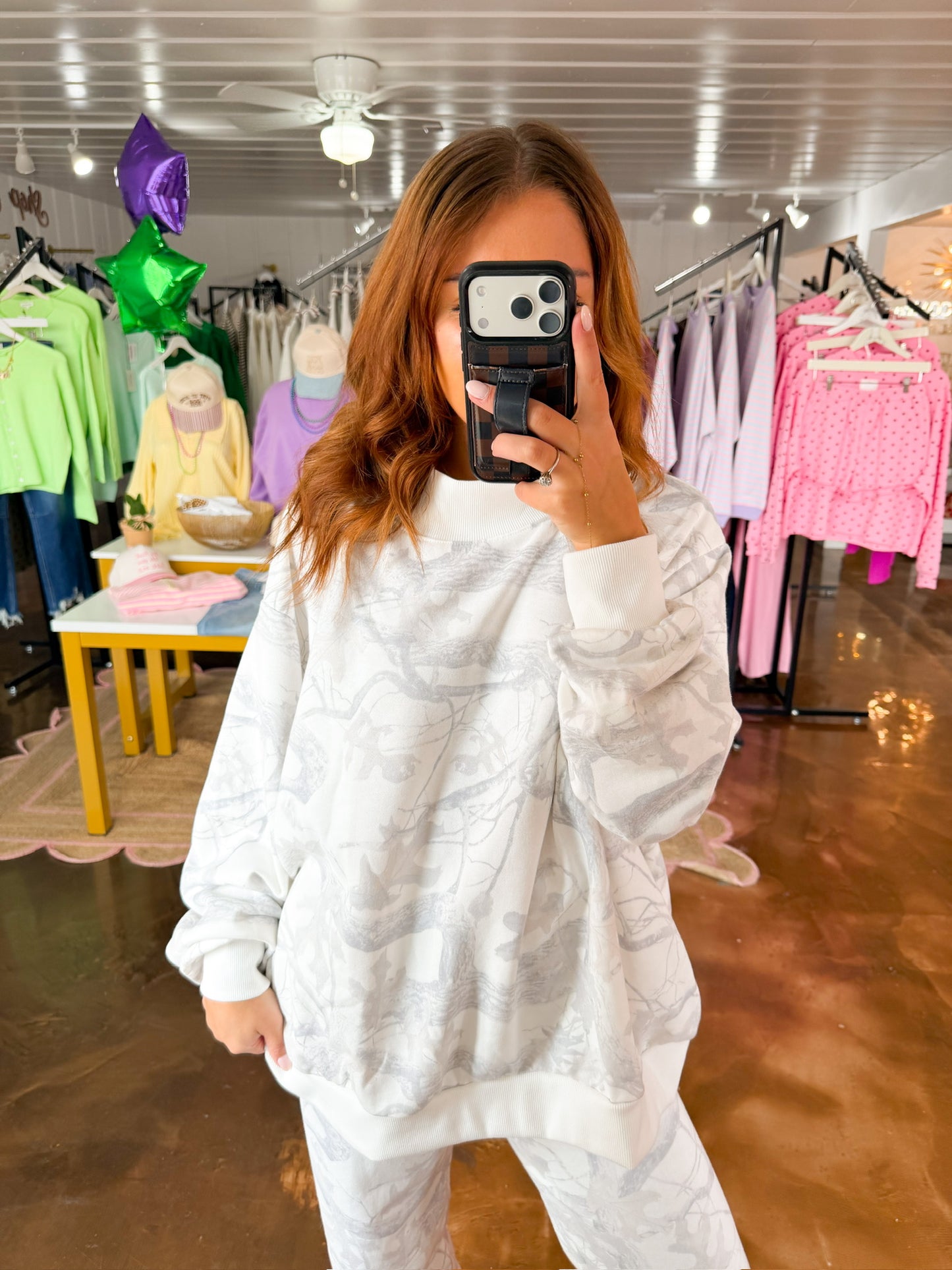 Brenda Camo Mockneck