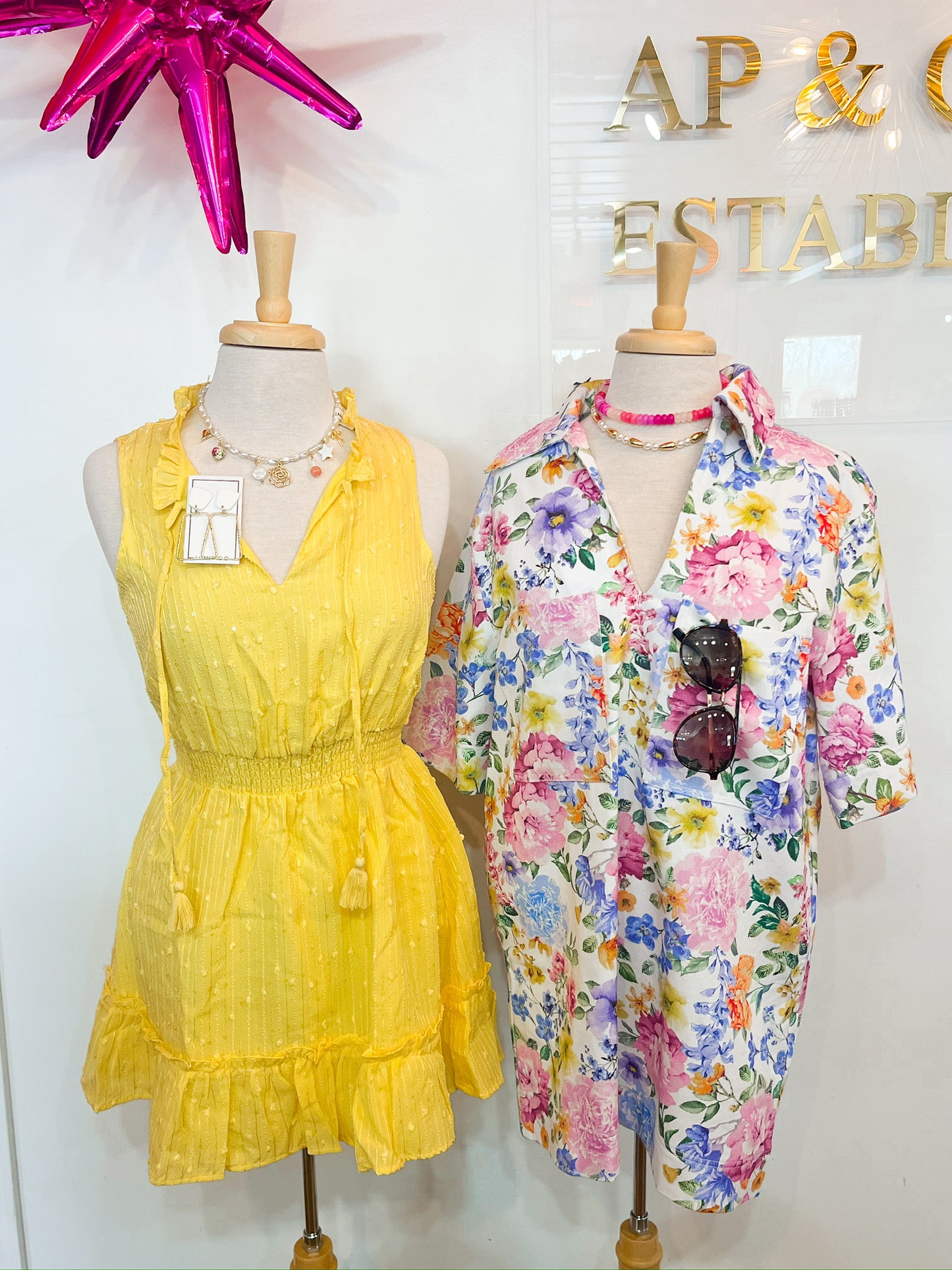Odette white multi dress