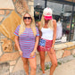 Lora Low Rise Usa Flag Sequins