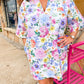 Odette white multi dress