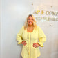 Bella yellow mini dress