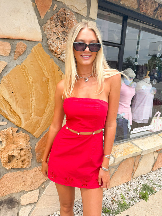 Dolly Red Star Dress