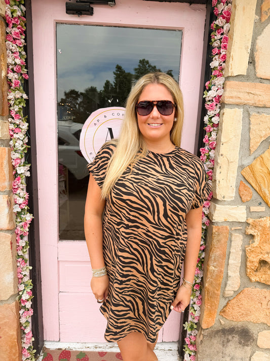 Diana Tiger Print Dress