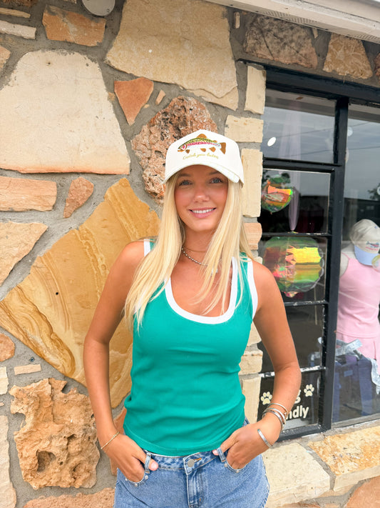 Sirena Colorblocked Rib Tank Rainforest