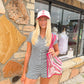 Liberty Navy Striped Romper