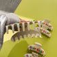 Multicolor dilly dally hair clip