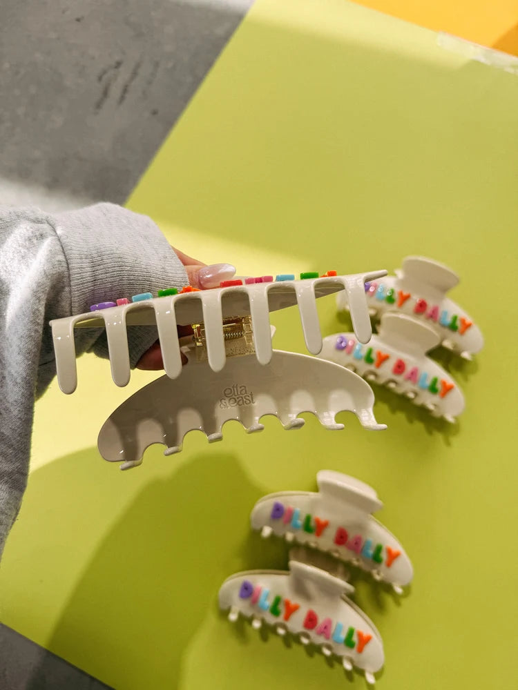 Multicolor dilly dally hair clip