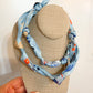 Knotted Scarf Blue Pop