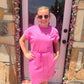 Gina Peony Scallop Hem Dress