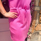 Gina Peony Scallop Hem Dress