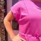 Gina Peony Scallop Hem Dress