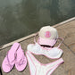 Seaside Picnic Bikini Pink Floral Bottoms
