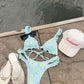 Santa Rosa Bikini Green Top