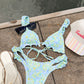 Santa Rosa Bikini Green Top