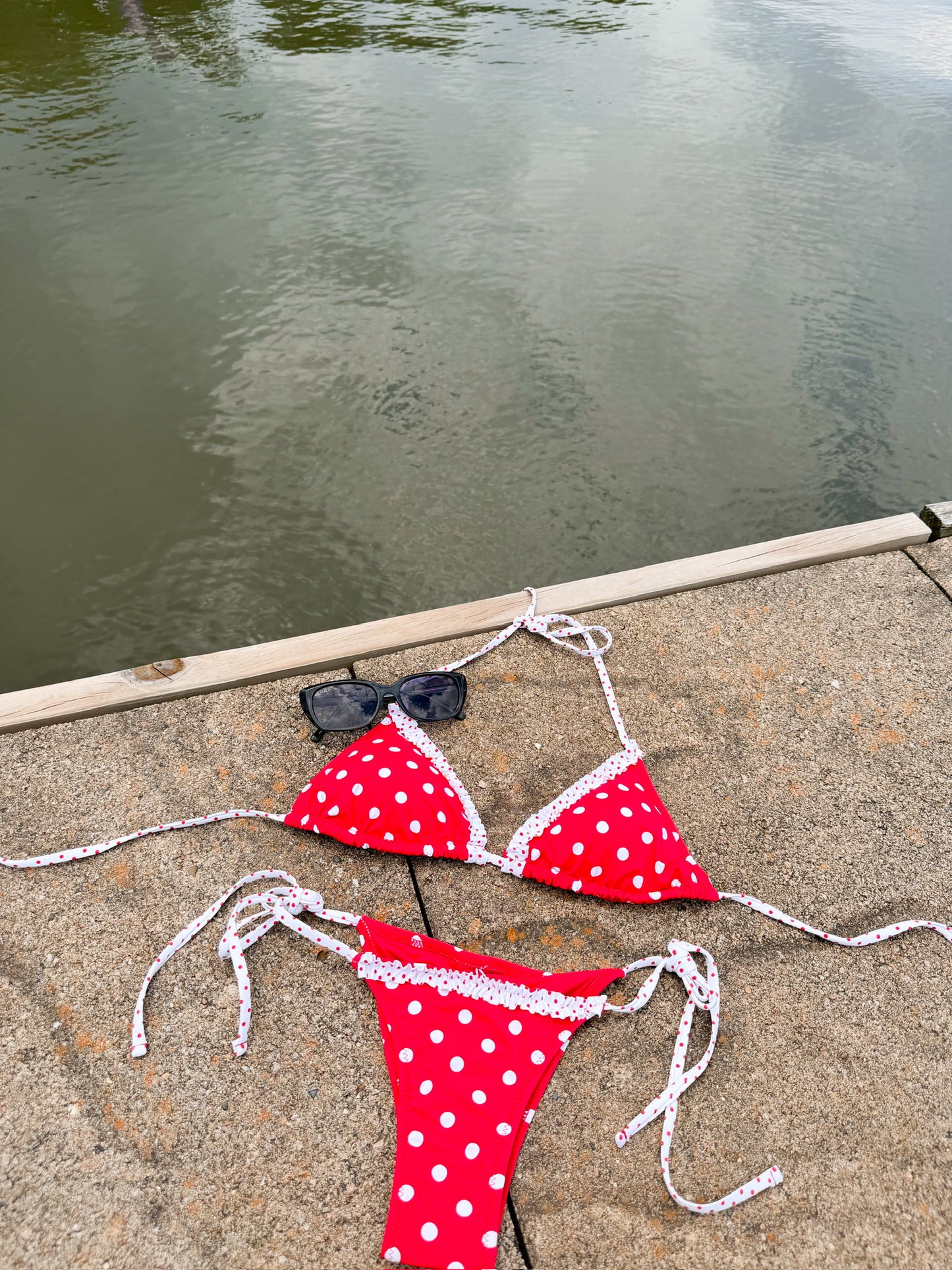 Sunny Days Bikini Red Top