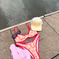 Seaside Picnic Bikini Orange Top