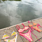 Seaside Picnic Bikini Orange Top