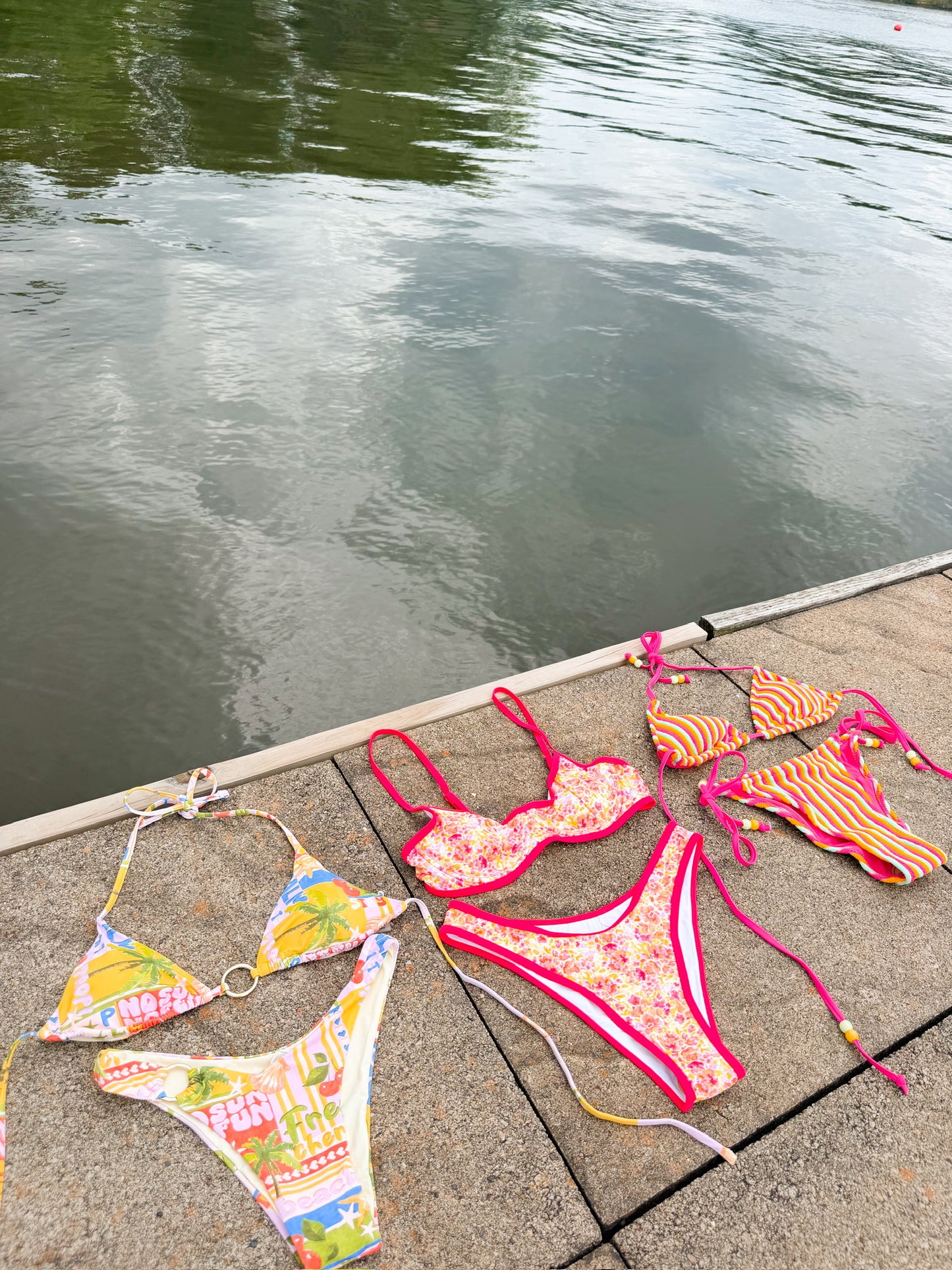 Seaside Picnic Bikini Orange Top