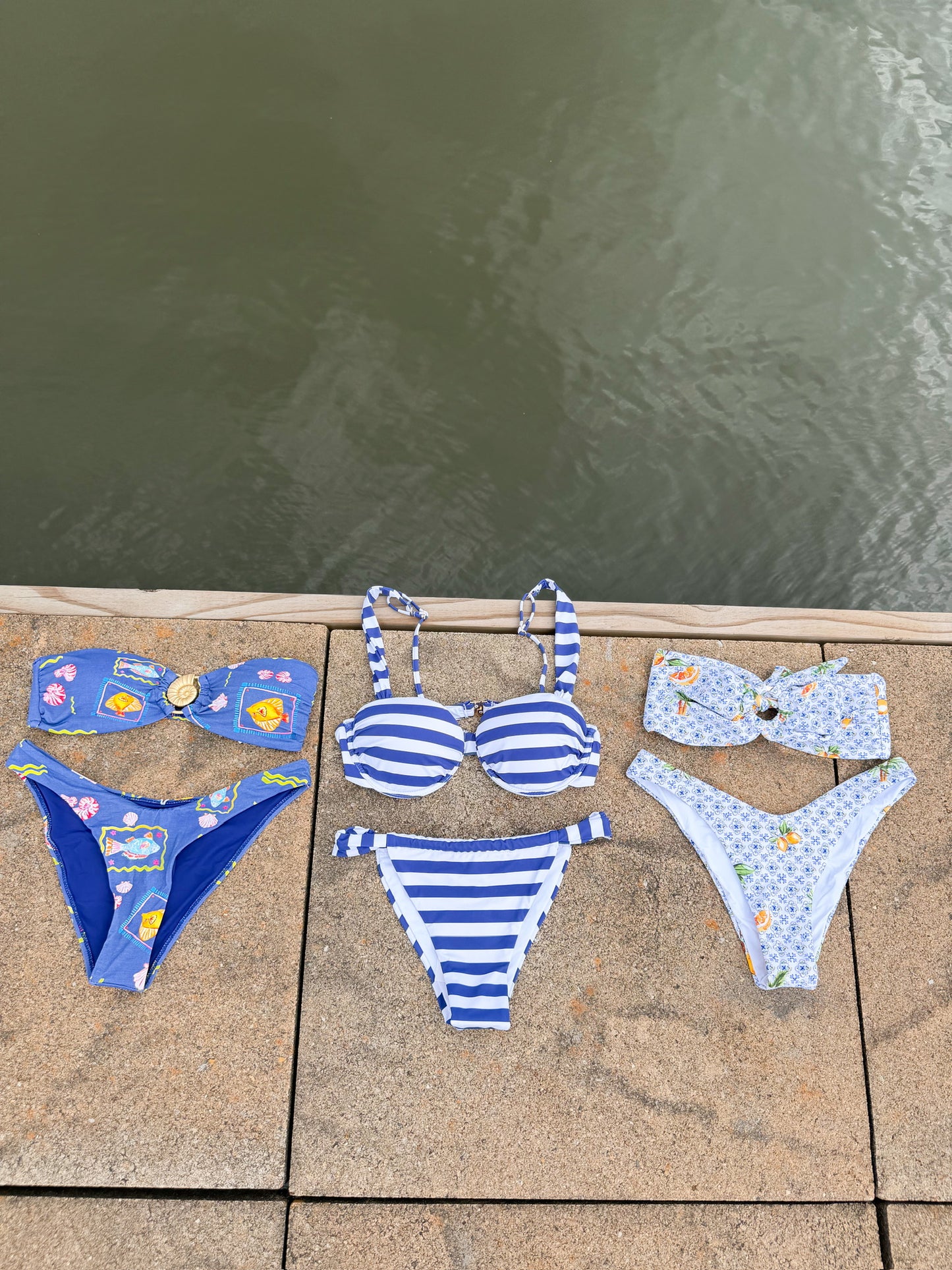 St Tropez Bikini Navy Top