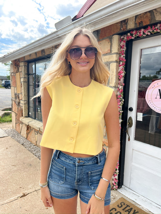 Harper yellow top