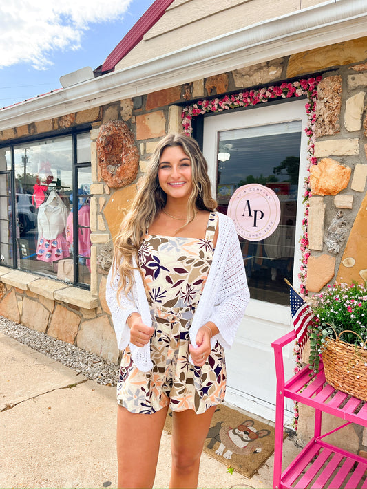 Sarah belted romper