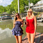 Delaney navy dress