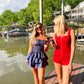 Delaney navy dress