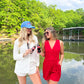 Gillian Red Romper