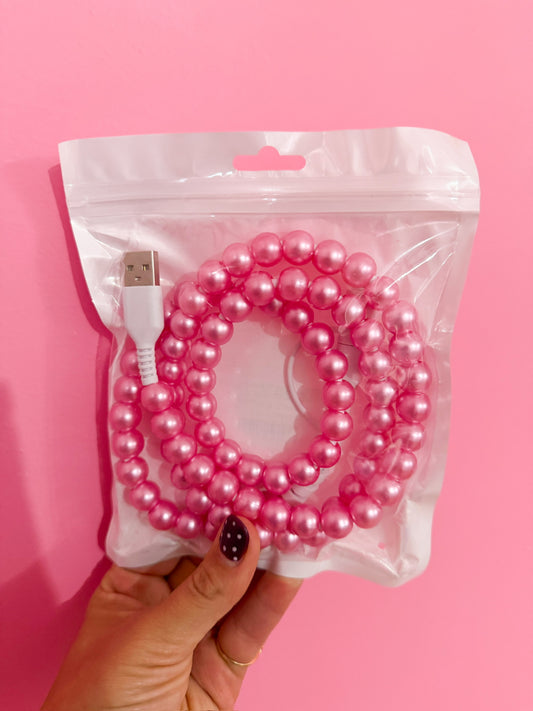 Candy "Pink Pearl" 2 in 1 Phone Charger
