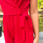 Gillian Red Romper