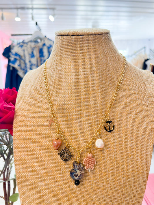 Barefoot Beach Charm Necklace
