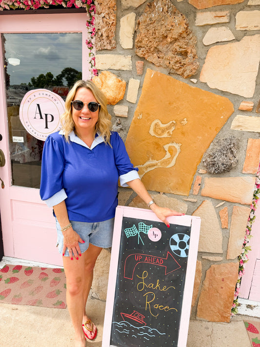 Lou Lou Blue Top