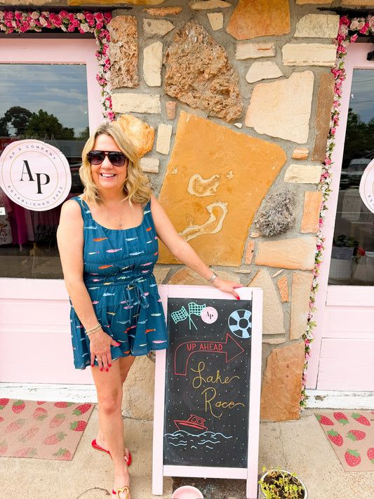 Bev Fish Print Romper