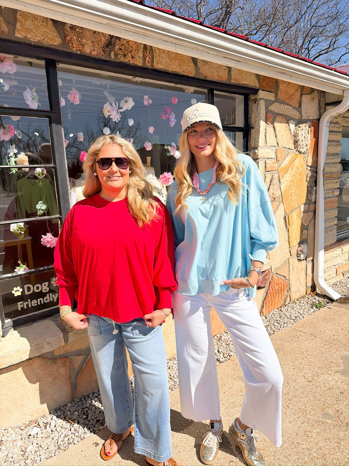 Hannah Oversized Long Sleeve Blue