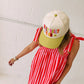 dilly dally club trucker hat - multi / green stripe