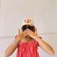 dilly dally club trucker hat - multi / green stripe