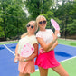 melon v shaped tennis skort