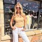 Dawsyn Halter Top Tan
