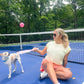 melon v shaped tennis skort