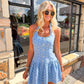 Dani Blue Dot Dress