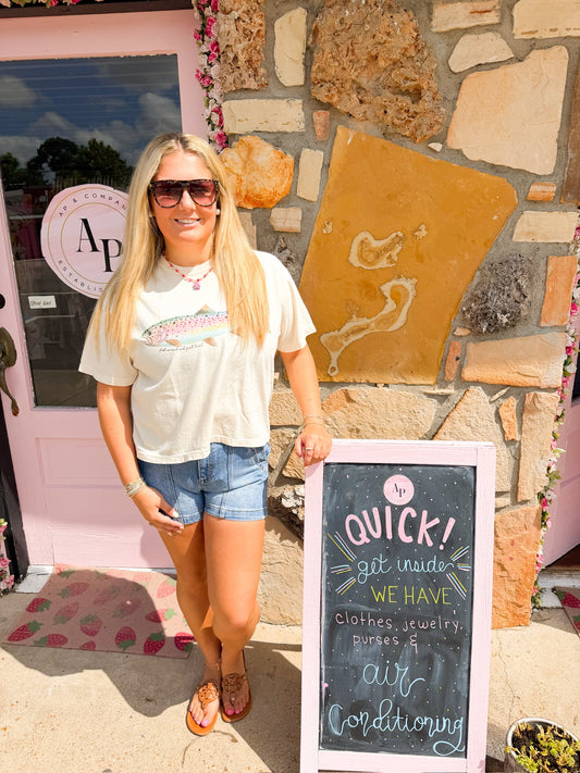 Rainbow Trout Crop Tee