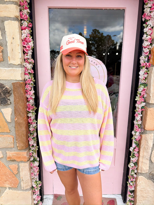Dani Lemon and Pink Top