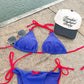 Julia Navy Red Bikini Bottoms