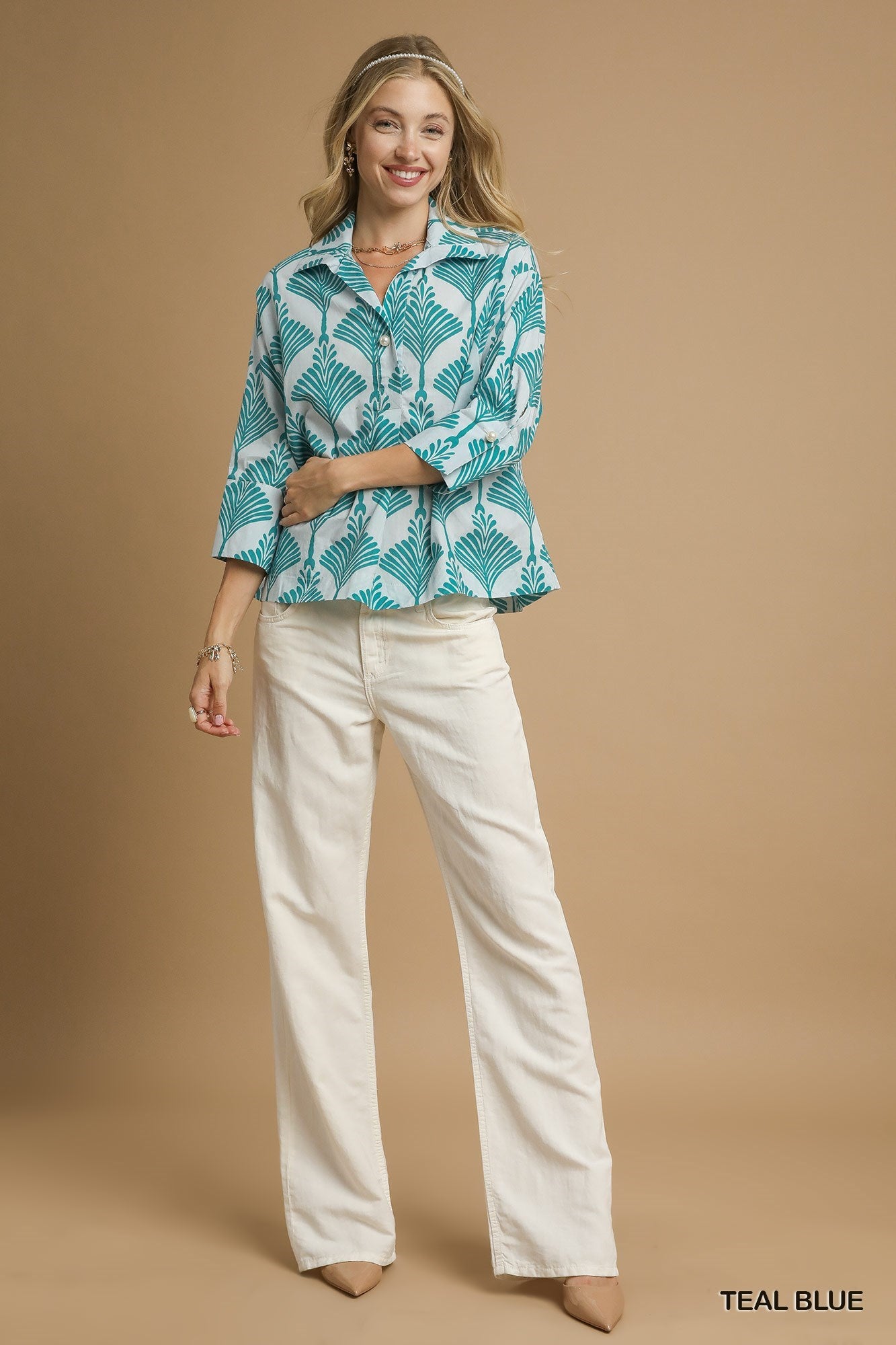 Gina Teal Top