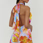 Twist Mini Dress Brushed Blooms
