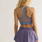 GO TO STRIPE BRA / BLUE ASH COMBO
