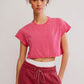 FP Movement HOT SHOT CROPPED TEE / HOT PINK