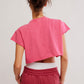 FP Movement HOT SHOT CROPPED TEE / HOT PINK